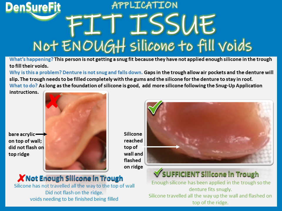 OOPS...not enough silicone to fill voids